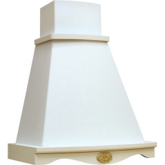 Вытяжка МАРГАРИТА С ДЕКОРОМ 600 мощ 900 БУК/БЕЛЫЙ МУАР EMA ITALY