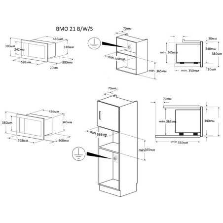 Zigmund & Shtain BMO 21 B микроволновая печь