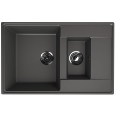 Мойка ULGRAN Quartz Prima 780 1,5 K-09 асфальт