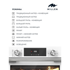 MILLEN MEO 6004 WH духовой шкаф