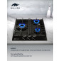 MILLEN MGH 451 BL газовая варочная поверхность