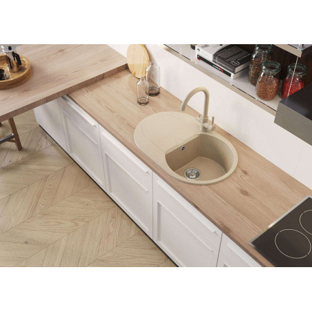 TOLERO GELCOAT Ronda-760 мойка, цвет Песочный