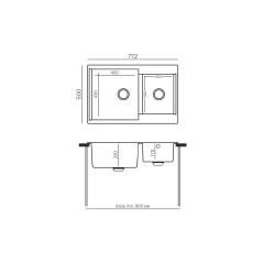 TOLERO GELCOAT Barco-772 мойка, цвет Черный