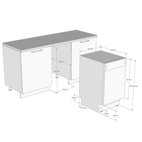 KORTING посудомоечная машина KDI 45488