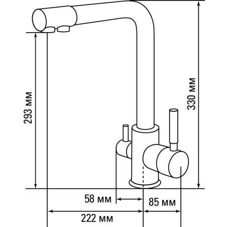 Смеситель Gerdamix DORADO опал (PL-18)