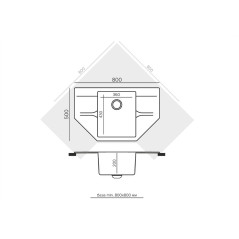 TOLERO GELCOAT Aristo-800 мойка, цвет Светло-серый