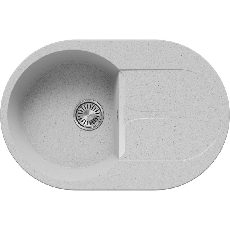 TOLERO GELCOAT Ronda-760 мойка, цвет Светло-серый