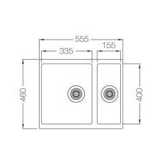 кухонная мойка TopZero Melania Titan (555x460.15-49)