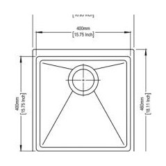 кухонная мойка TopZero Marina Deep Black (430x460-77)