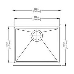 кухонная мойка TopZero Miranda Cosmos (530x460-10)