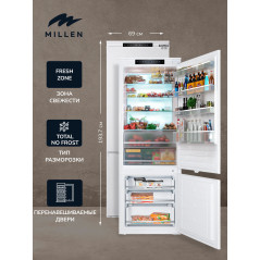 MILLEN MBI 193.7D холодильник встраиваемый