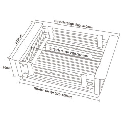 Коландер ARONA ARC 101 S,серые ручки