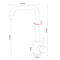 Смеситель ARONA ARM 206 GOLD PVD