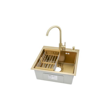 Мойка ARONA ARS 500*505 GOLD PVD NANO