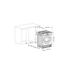 DeLonghi стиральная машина встраиваемая DWMI 845 VI ISABELLA