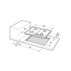 DeLonghi газовая варочная поверхность NSL 460 NCM RUS