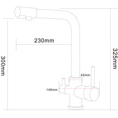 Смеситель ARONA ARM 301 SATIN
