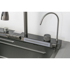 ARONA Кухонная мойка ARS 750.460 SET 9 BLACK DECOR