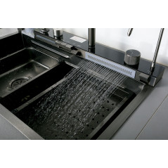 ARONA Кухонная мойка ARS 750.460 SET 9 BLACK DECOR