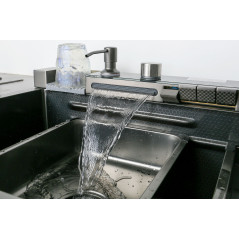 ARONA Кухонная мойка ARS 750.460 SET 9 BLACK DECOR