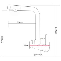 Смеситель ARONA ARM 303 BLACK PVD