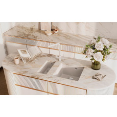 Мойка ULGRAN Quartz Undergraund 160-04 платина