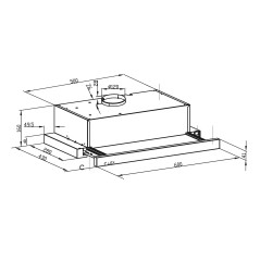 LEX HOGAN G 600 (1M) WHITE вытяжка