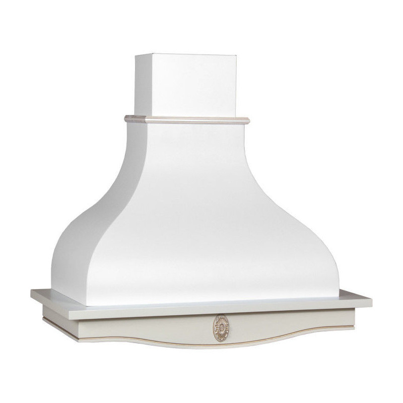 Вытяжка ТРЕНТО 90 ППУ мощ.900 БУК/БЕЛЫЙ МУАР EMA ITALY