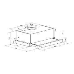 LEX HOGAN 500  INOX вытяжка