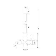 Кухонный смеситель ARONA ARM 304 GOLD