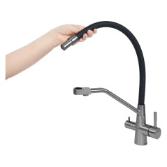 Кухонный смеситель ARONA  ARM 305 BLACK