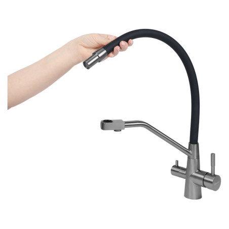 Кухонный смеситель ARONA  ARM 305 BLACK