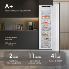 Zigmund & Shtain BR 05 X морозильник встраиваемый