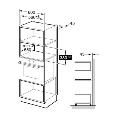 DeLonghi Встраиваемая микроволновая печь DMO 25BB ROMA