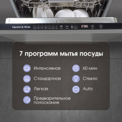 Zigmund & Shtain DW 308.4 посудомоечная машина