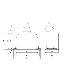 Kanzler полновстраиваемая вытяжка D 548 S