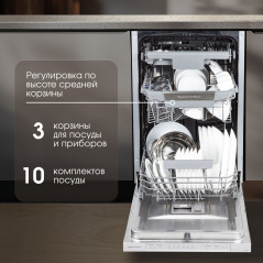 Zigmund & Shtain DW 306.4 посудомоечная машина