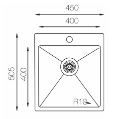 Кухонная Мойка TopZero TNL 450.505 12K