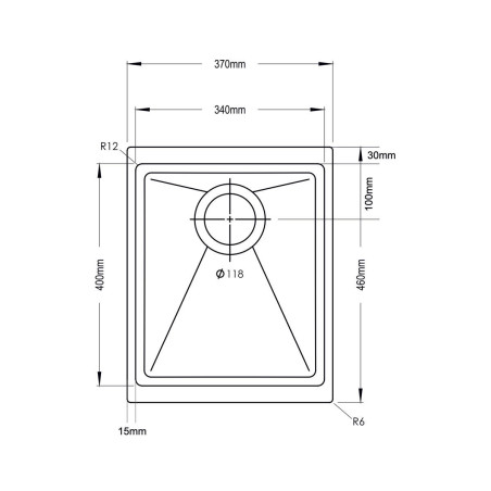 кухонная мойка TopZero Maria Ice (370x460-07)
