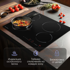 Zigmund & Shtain CN 50.6 B стеклокерамическая поверхность