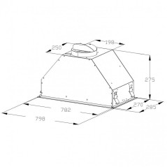 KORTING вытяжка KHI 9828 GN