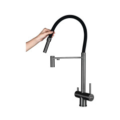 Кухонный смеситель ARONA  ARM 308 BLACK