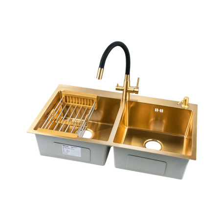 Мойка ARONA ARS 860*505.20 GOLD PVD