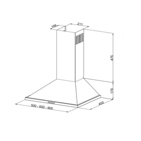 EVELUX Вытяжка Hugge 60 IR