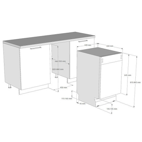 EVELUX Посудомоечная машина BD 4503