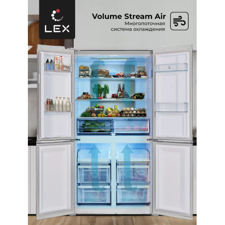 LEX LCD 505 WGlD - холодильник серии Cross Door