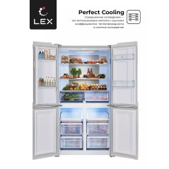 LEX LCD 505 WGlD - холодильник серии Cross Door