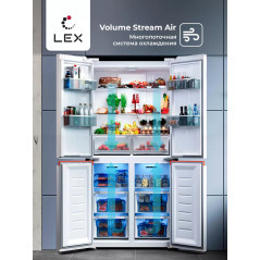 LEX LCD 505 WOrlD - холодильник серии Cross Door