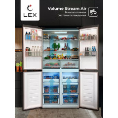LEX LCD 505 BlOrlD - холодильник серии Cross Door