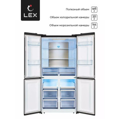 LEX LCD 505 BlOrlD - холодильник серии Cross Door